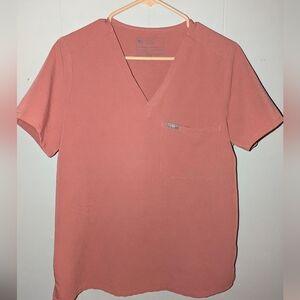 Figs  V-Neck Tee - Mauve